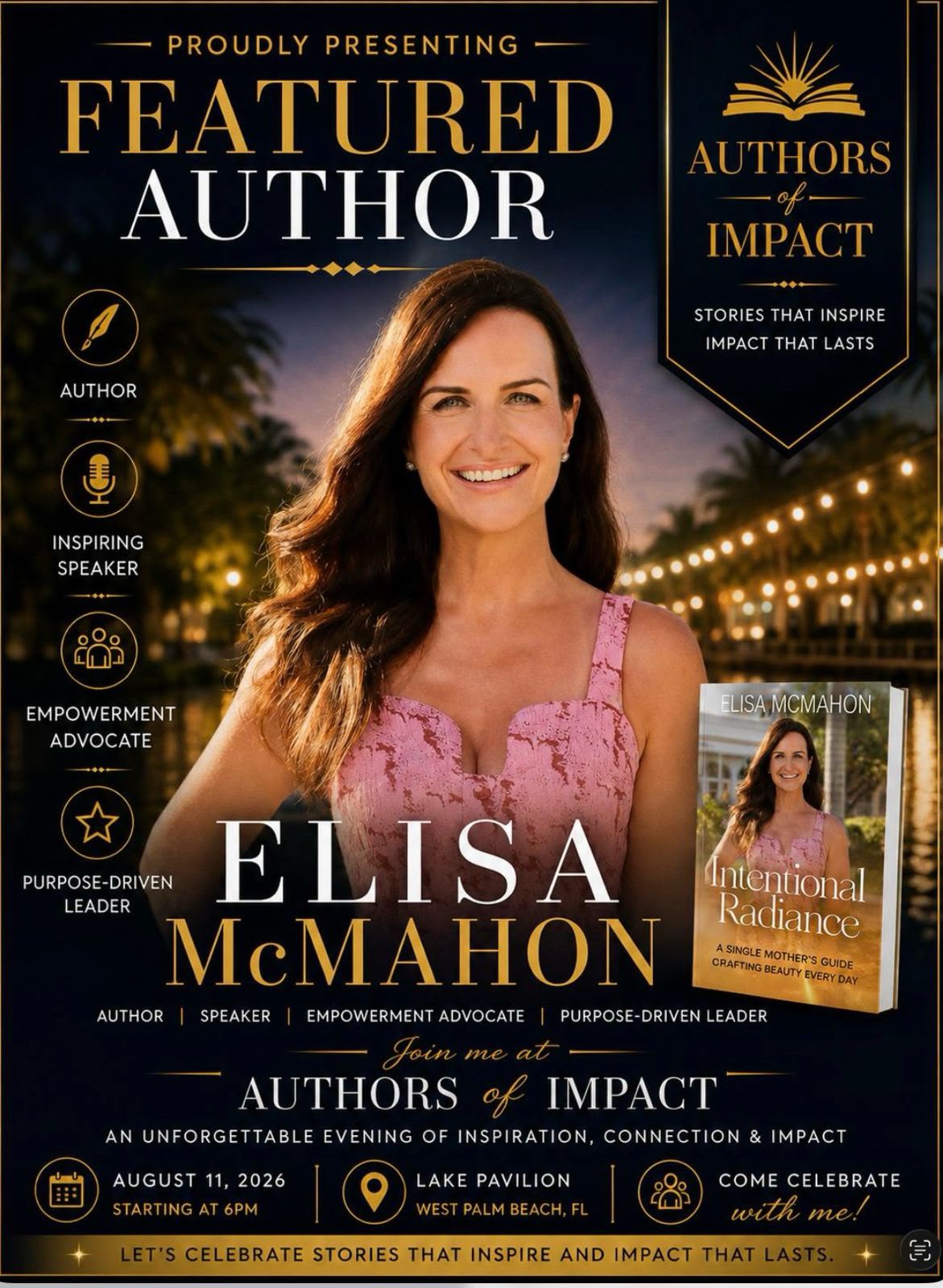Elisa McMahon featured author at Authors of Impact